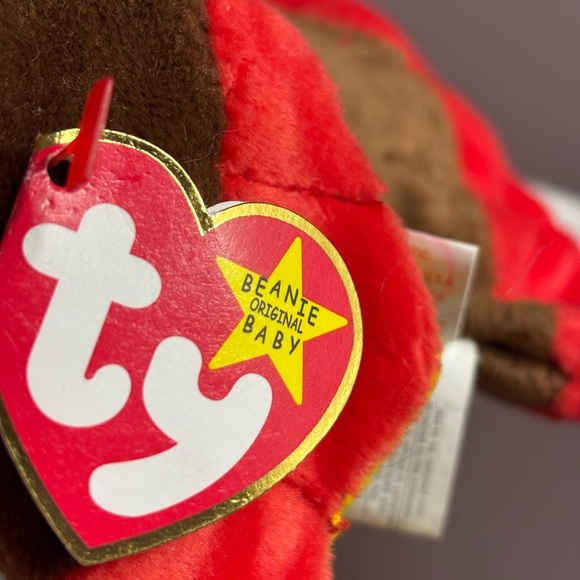 RARE Ty GOBBLES Plush Turkey Toy - 1997 - Picture 7 of 8